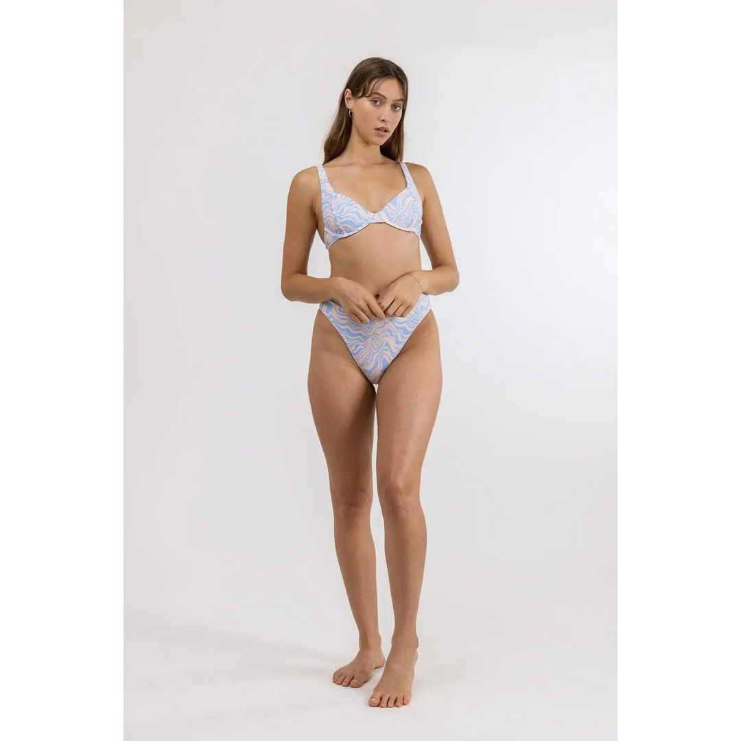 Rhythm Paradiso Underwire Deep V Hi Waist Bikini 