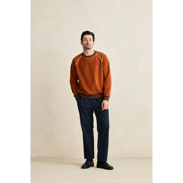 Rhythm Pipe Polar Crewneck - Burnt Orange
