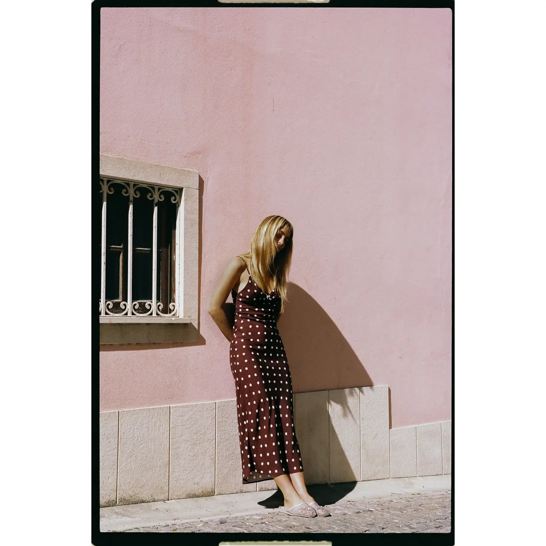 Rhythm Polka Dot Bias Midi Dress