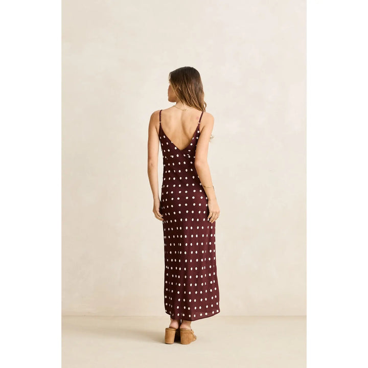 Rhythm Polka Dot Bias Midi Dress