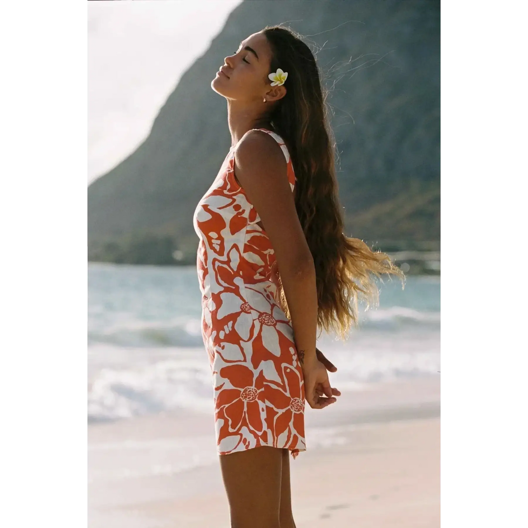 Rhythm Poppy Tie Back Mini Dress 