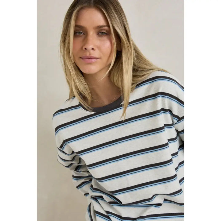 Rhythm Porto Stripe Long Sleeve T-Shirt