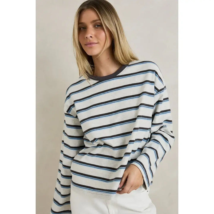 Rhythm Porto Stripe Long Sleeve T-Shirt