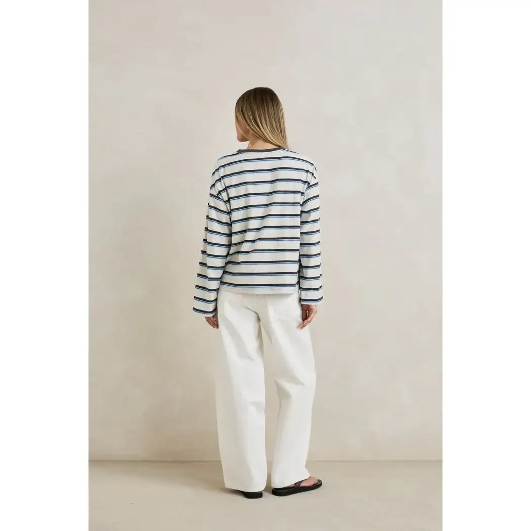Rhythm Porto Stripe Long Sleeve T-Shirt