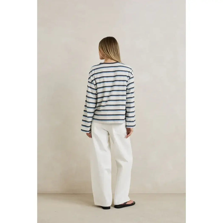Rhythm Porto Stripe Long Sleeve T-Shirt