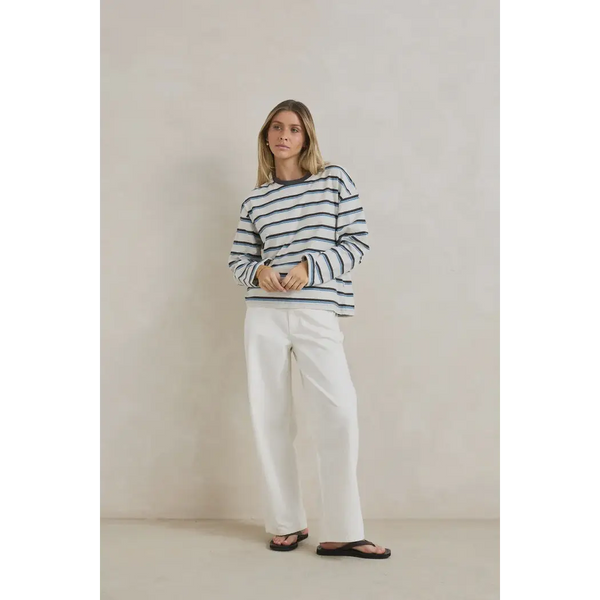 Rhythm Porto Stripe Long Sleeve T-Shirt