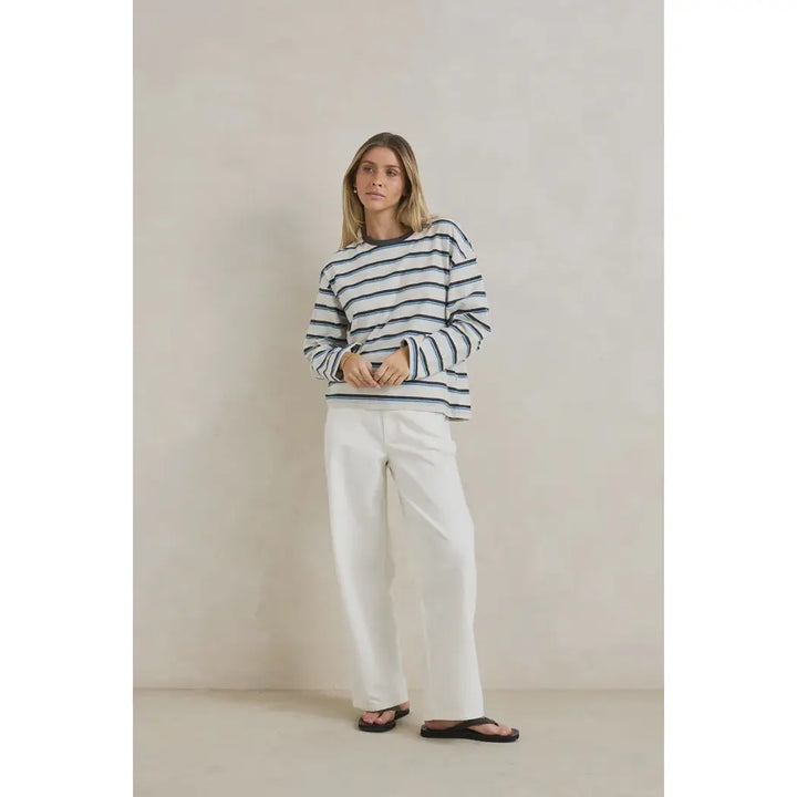 Rhythm Porto Stripe Long Sleeve T-Shirt