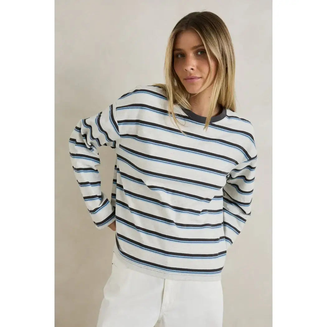 Rhythm Porto Stripe Long Sleeve T-Shirt