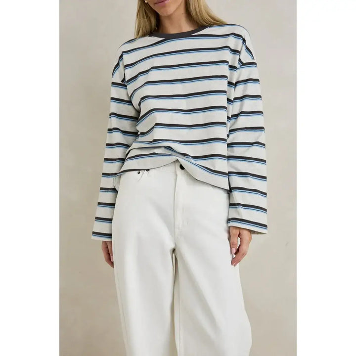 Rhythm Porto Stripe Long Sleeve T-Shirt