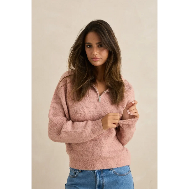 Rhythm Quinn Zip Knit