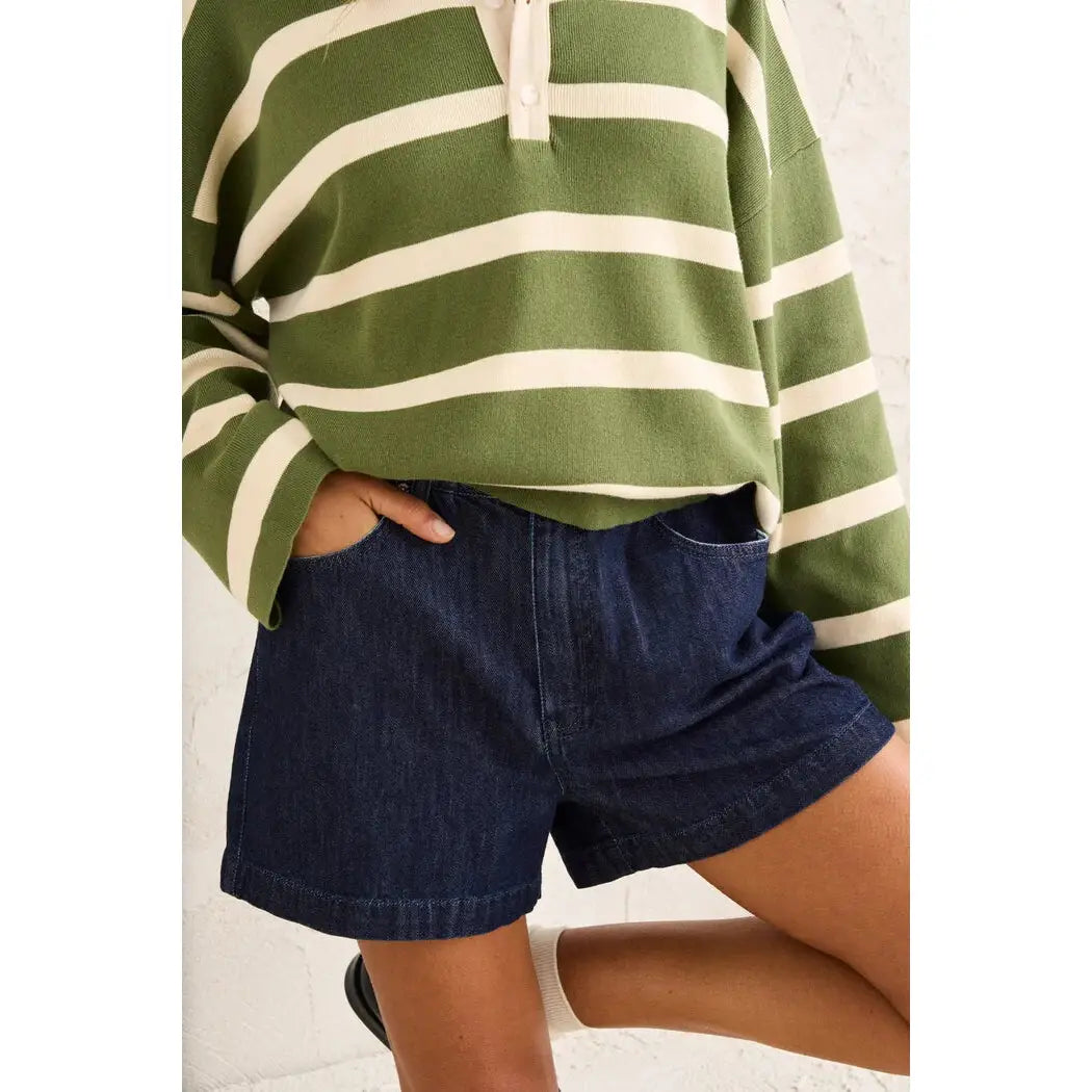 Rhythm Romy High Rise Denim Shorts