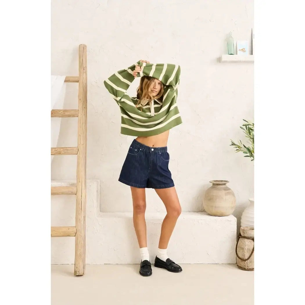 Rhythm Romy High Rise Denim Shorts