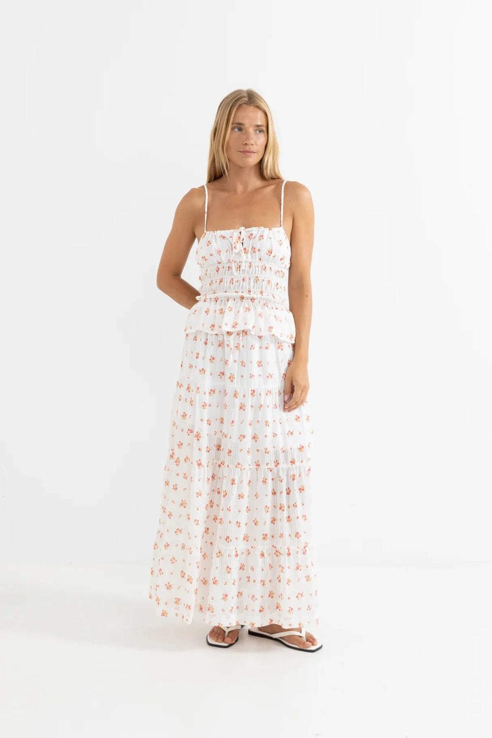 Rhythm Rosie Floral Tie Front Fashion Top 