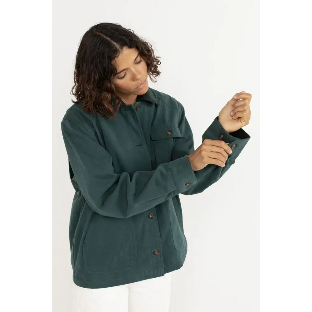 Rhythm Rowan Barn Jacket - Forest Green / 8