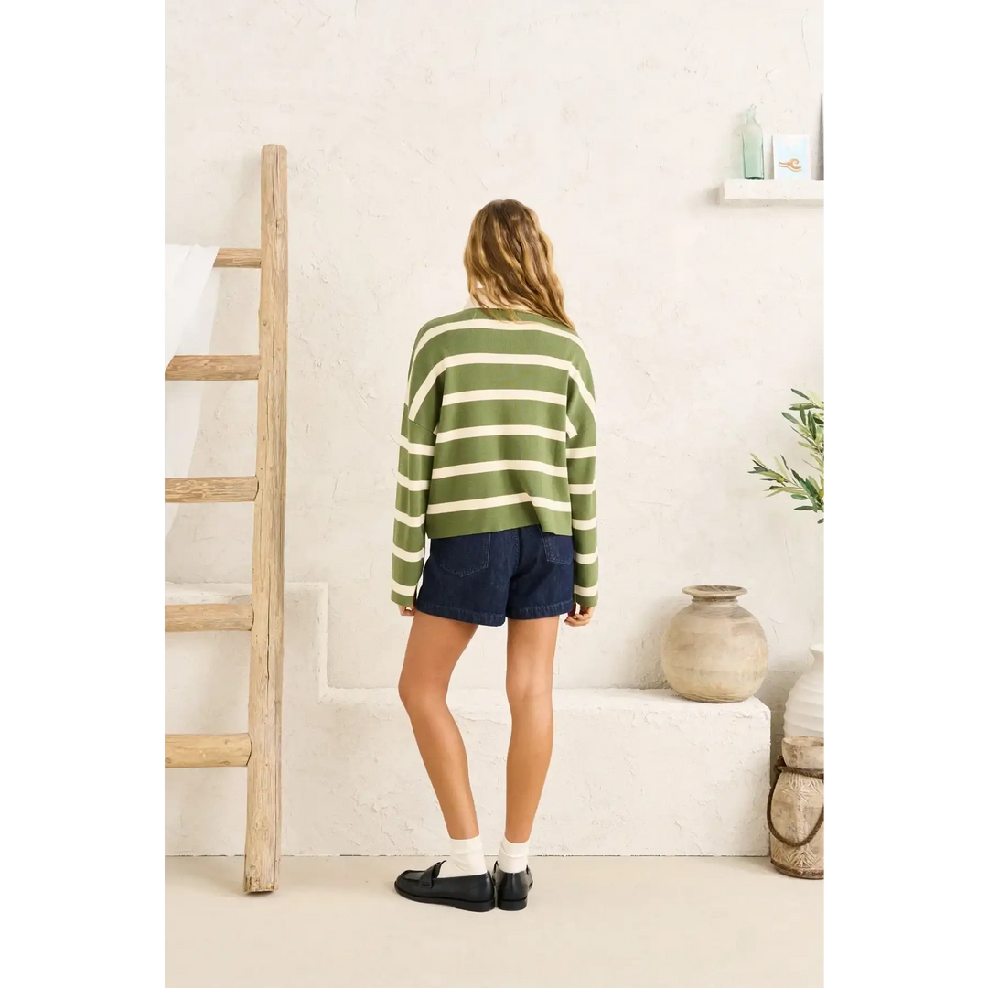 Rhythm Rugby Polo Knit Sweater