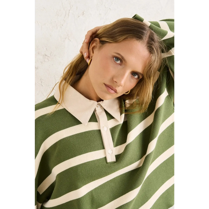 Rhythm Rugby Polo Knit Sweater