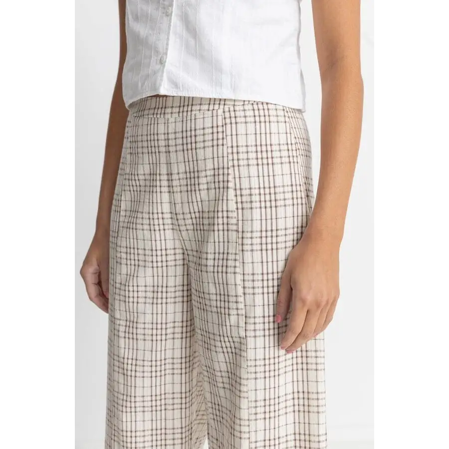 Rhythm Rumi Check Wide Leg Pants 