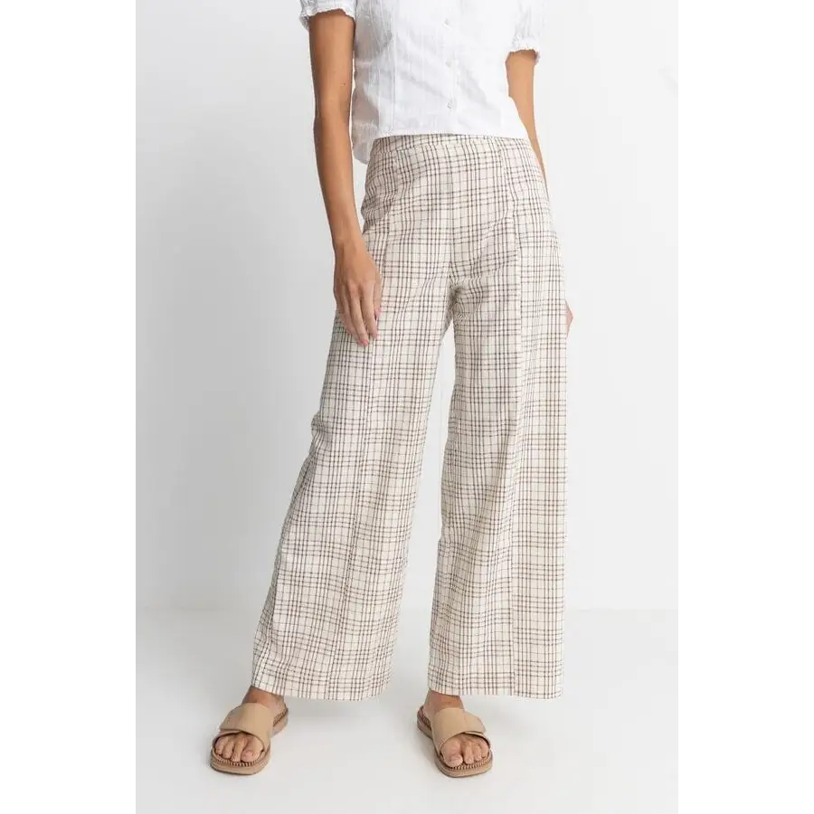 Rhythm Rumi Check Wide Leg Pants 