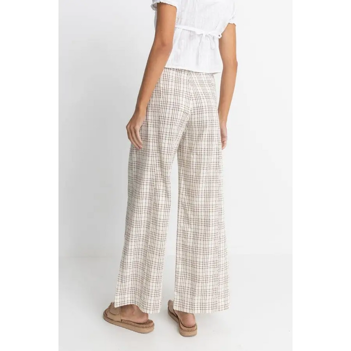 Rhythm Rumi Check Wide Leg Pants 