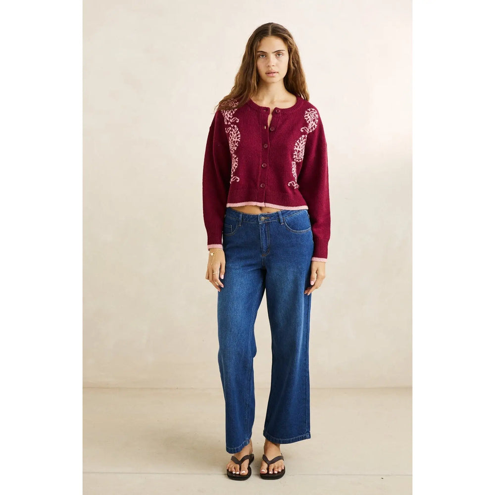 Rhythm Sandy Crop Cardigan