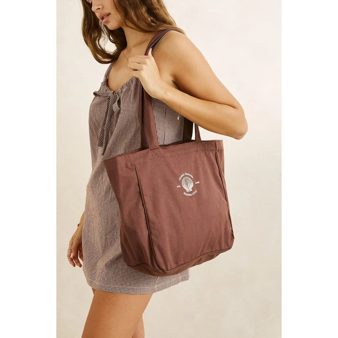 Rhythm Sandy Zip Tote Bag - Chocolate