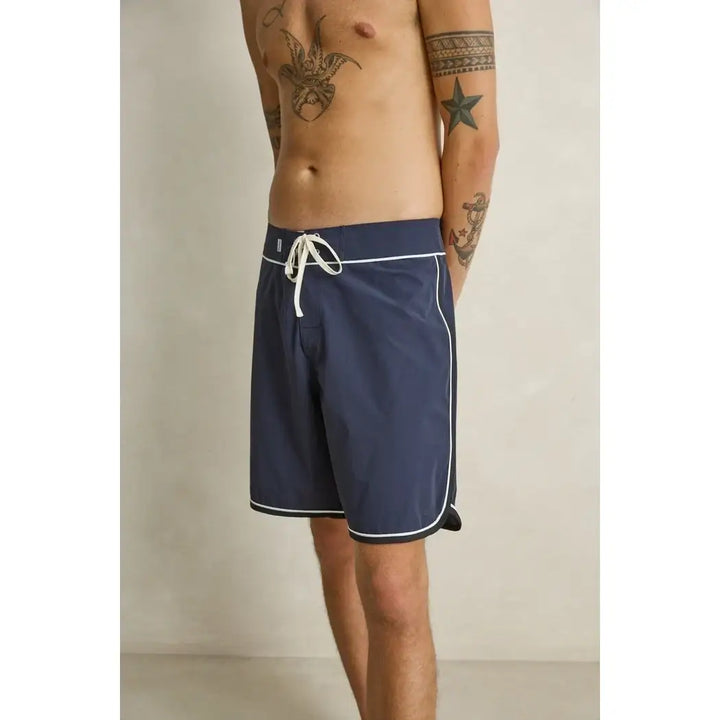 Rhythm Scalloped Stretch Trunk Boardshorts