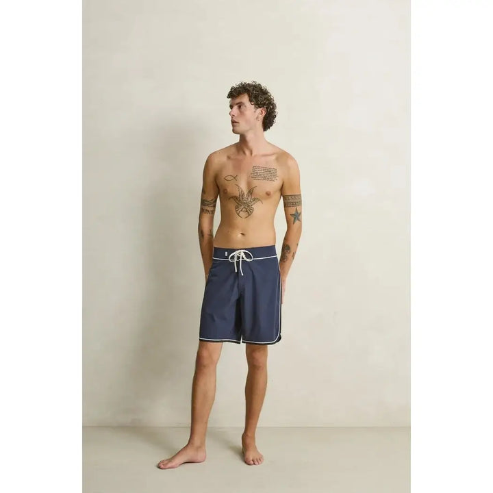 Rhythm Scalloped Stretch Trunk Boardshorts