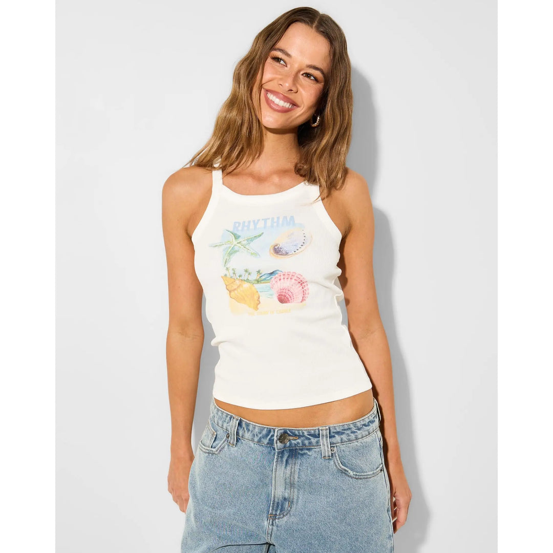 Rhythm Seaside Tank - White / 6