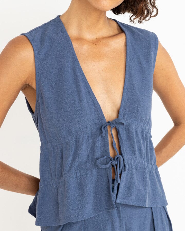 Rhythm Skyla Tie Front Top 