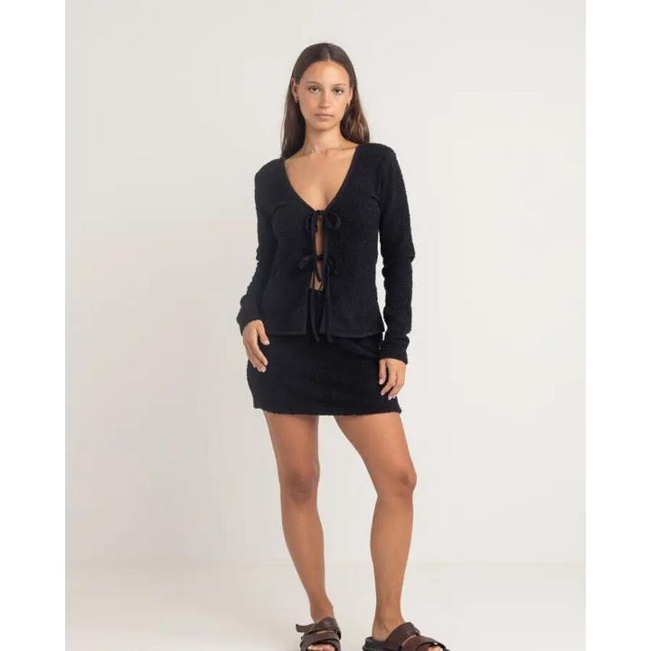 Rhythm Sofia Boucle Tie Front Top 