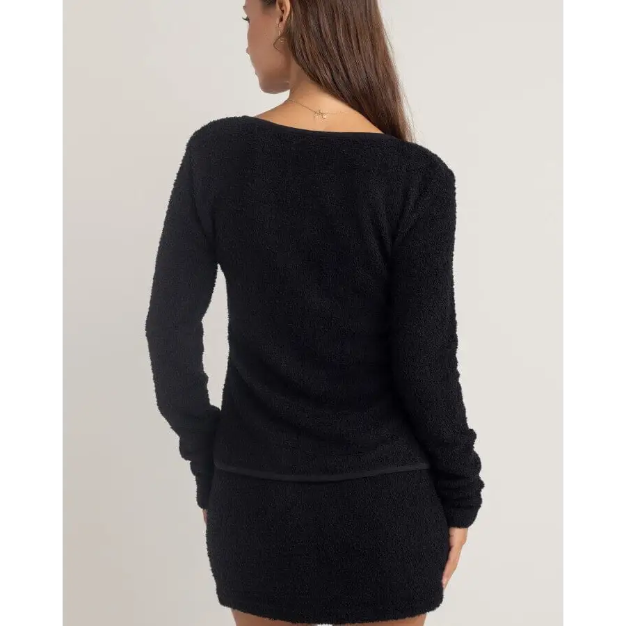 Rhythm Sofia Boucle Tie Front Top 