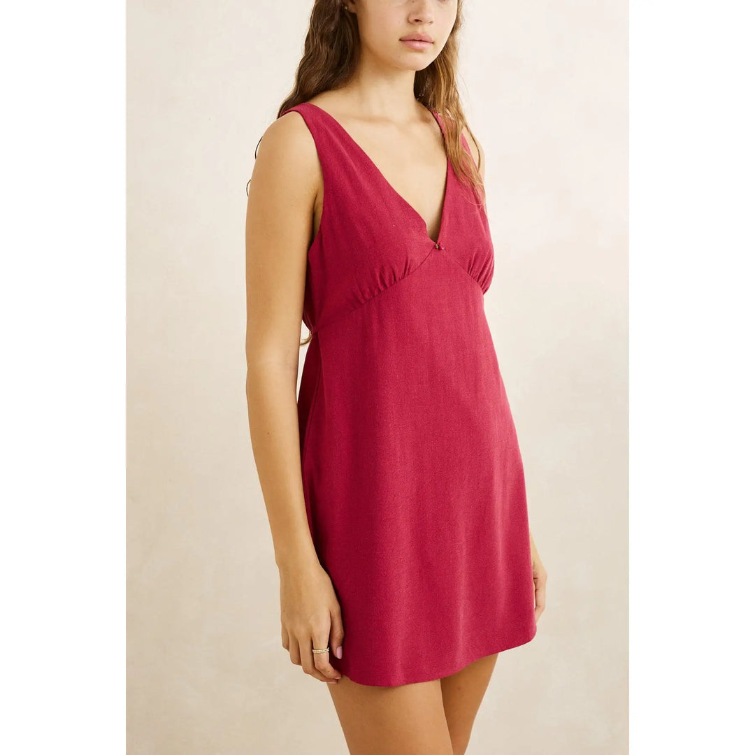 Rhythm Sunny Days Linen Mini Dress