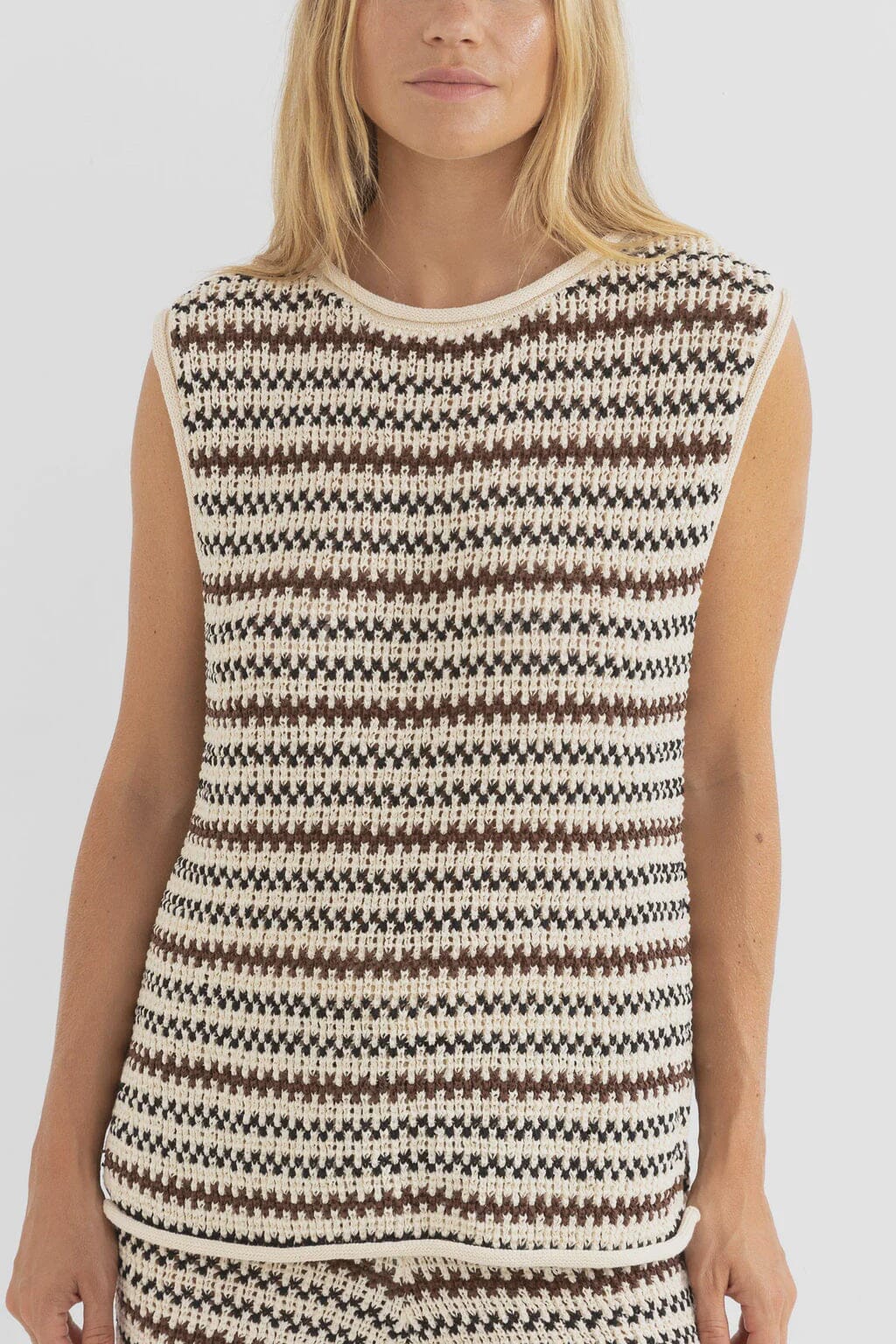 Rhythm Tami Stripe Knit Longline Tank 