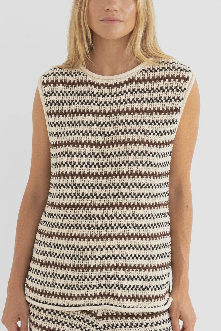 Rhythm Tami Stripe Knit Longline Tank 