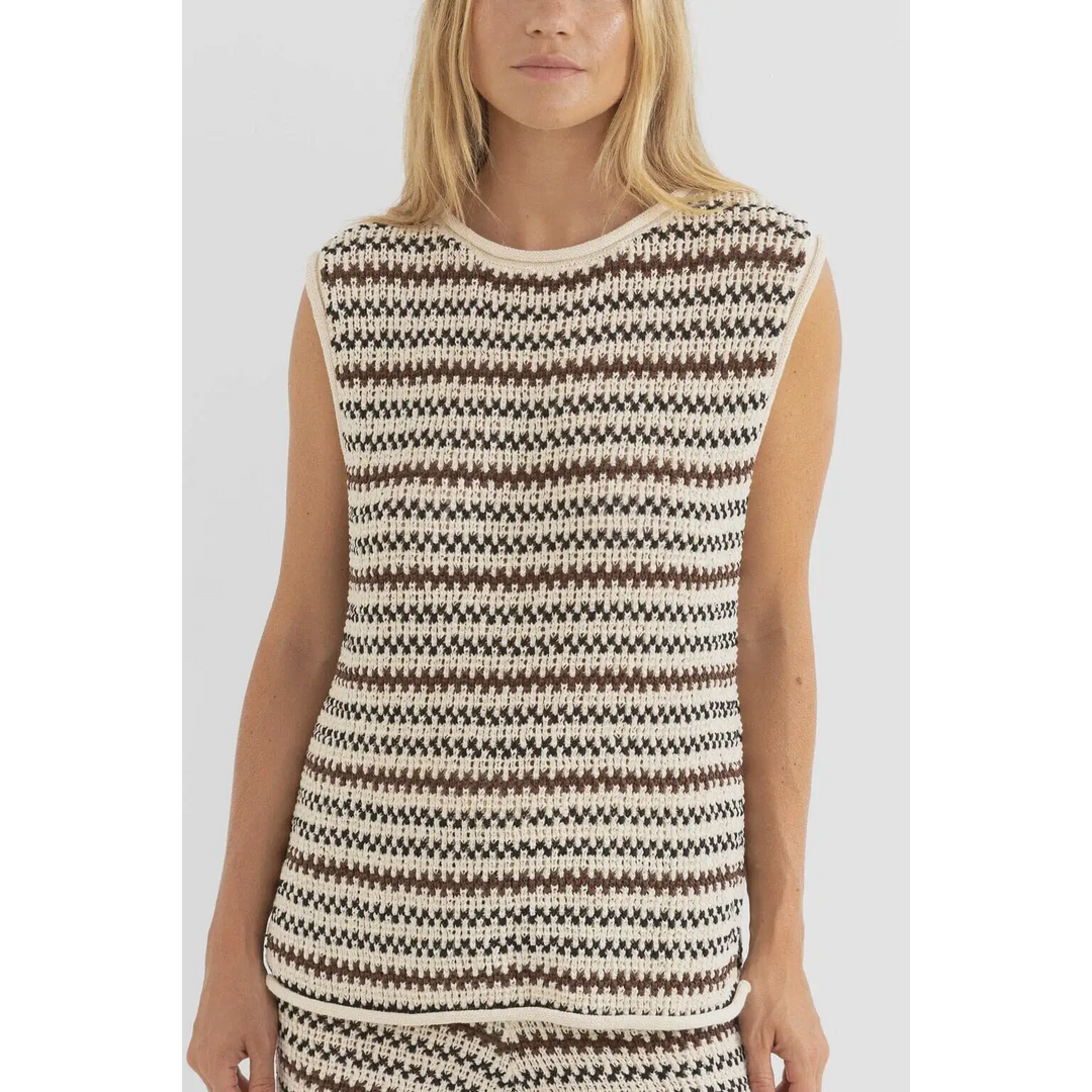 Rhythm Tami Stripe Knit Longline Tank 