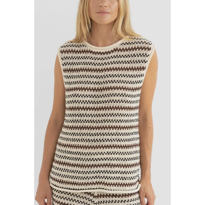 Rhythm Tami Stripe Knit Longline Tank 