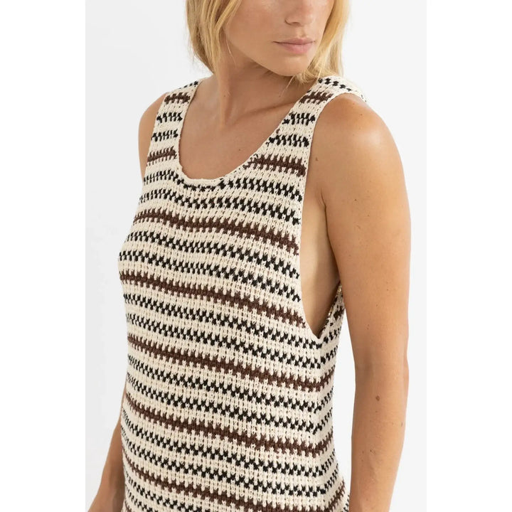 Rhythm Tami Stripe Scoop Neck Mini Dress 
