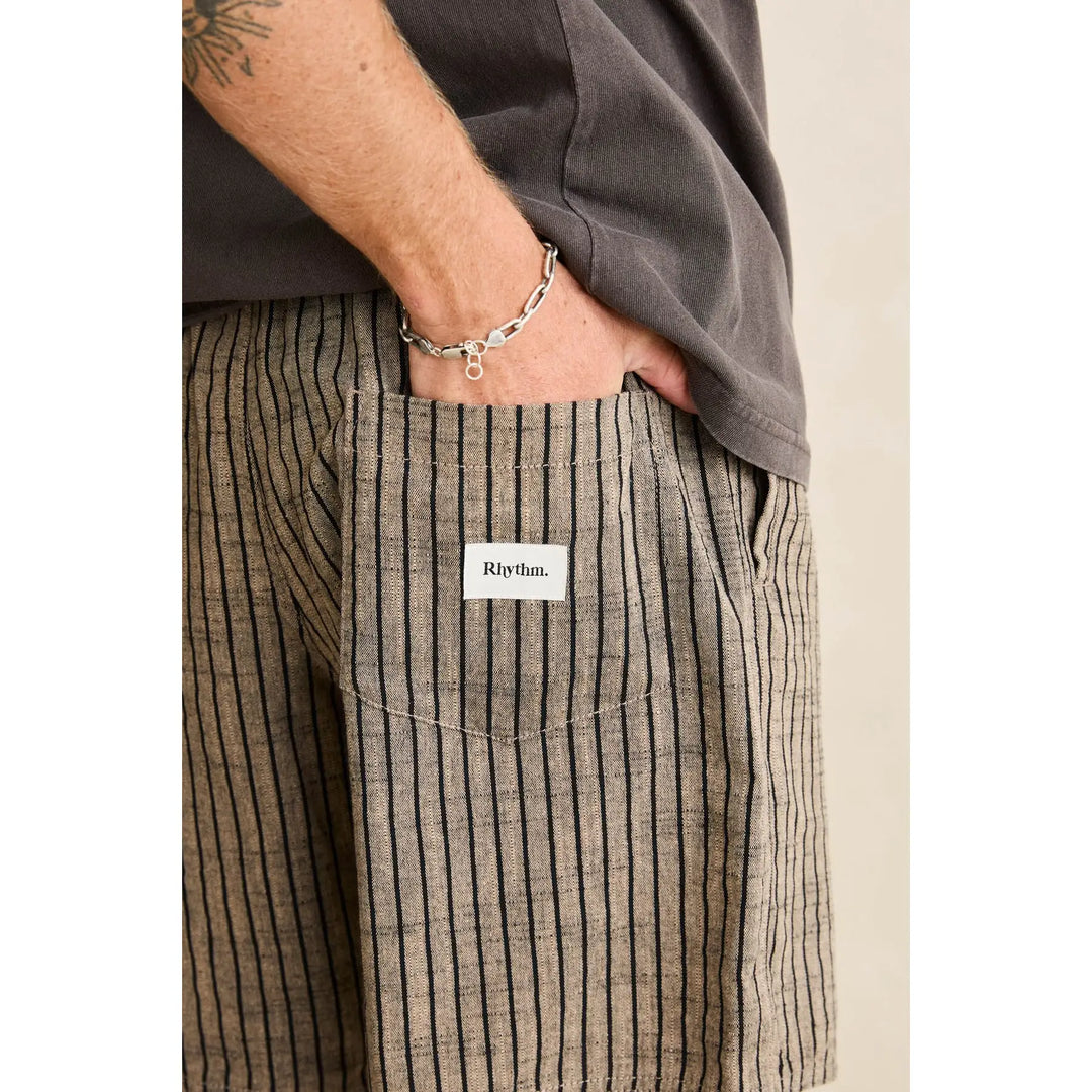 Rhythm Texture Stripe Jam Shorts
