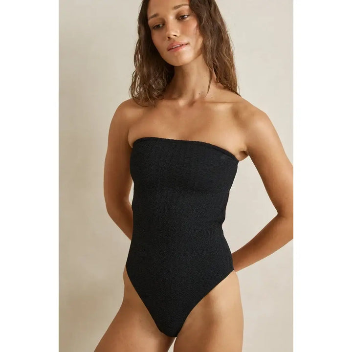 Rhythm Tidewave Strapless One Piece Swimsuit