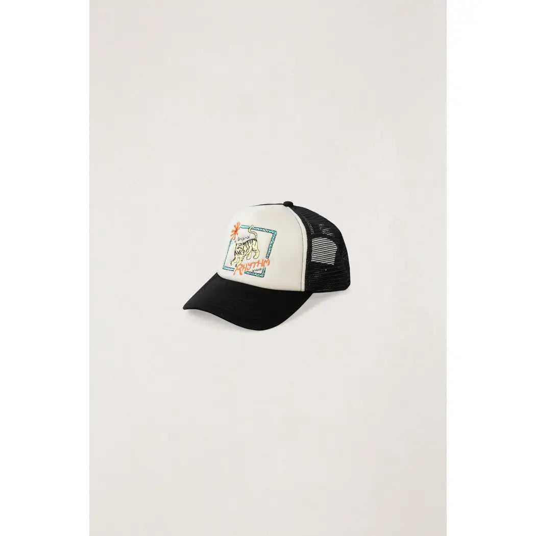 Rhythm Tiger Trucker Cap - Black