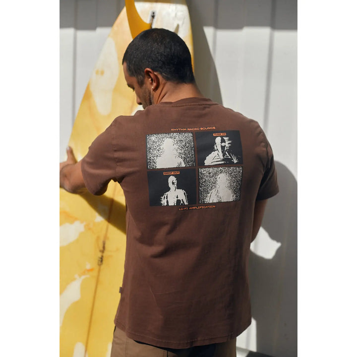 Rhythm Tune In Vintage T-Shirt - Chocolate / S