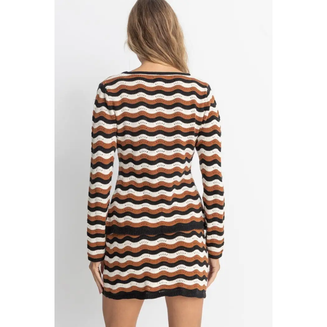 Rhythm Venice Knit Tie Front Top 