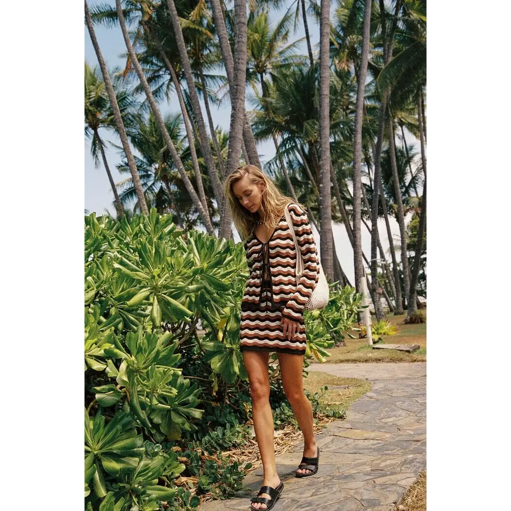 Rhythm Venice Knit Tie Front Top 