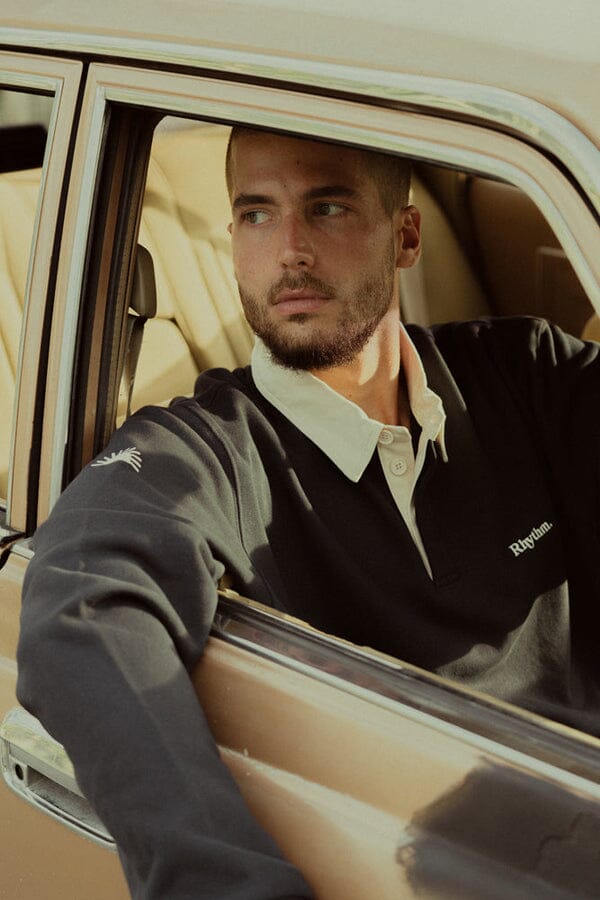 Rhythm Vintage Rugby Long Sleeve Polo 