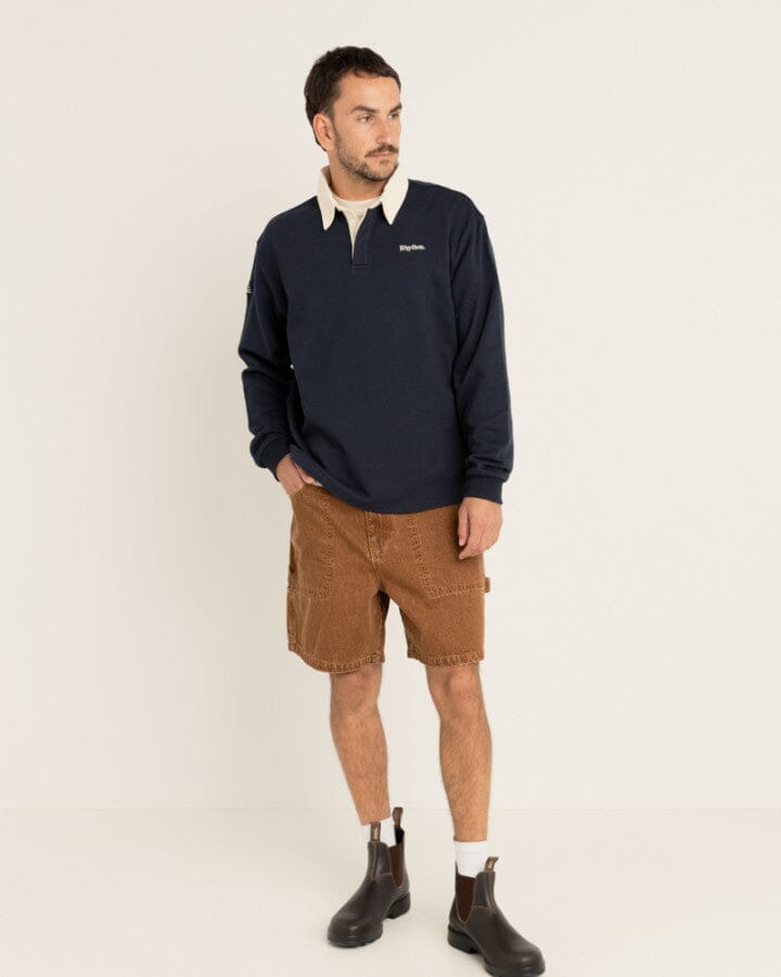 Rhythm Vintage Rugby Long Sleeve Polo 