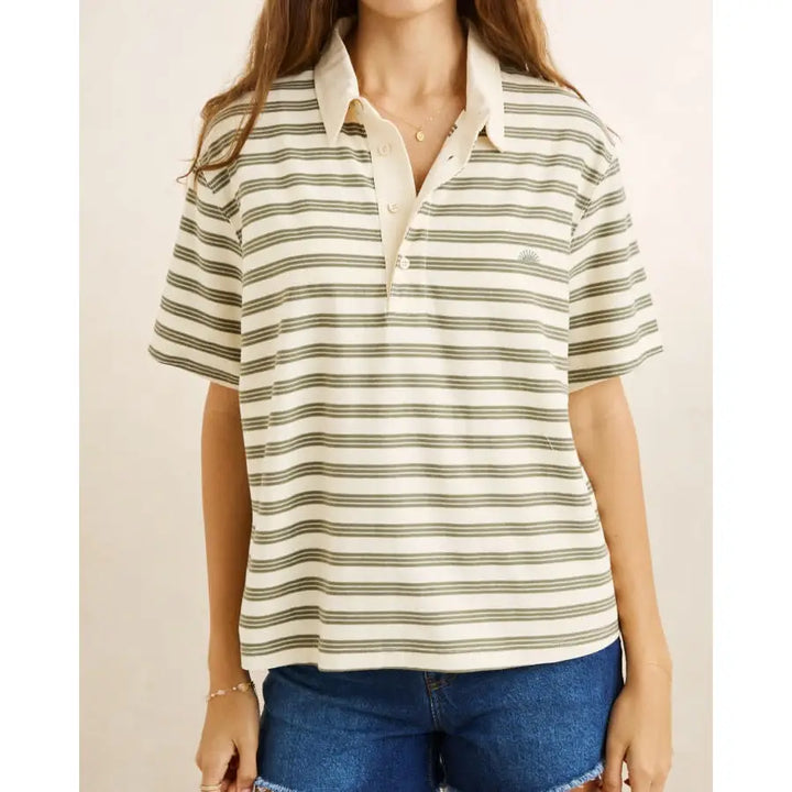 Rhythm Vintage Stripe Rugby Shirt