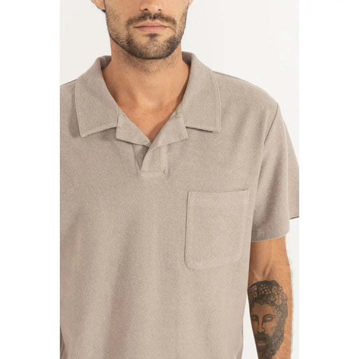 Rhythm Vintage Terry Polo - Stone / S