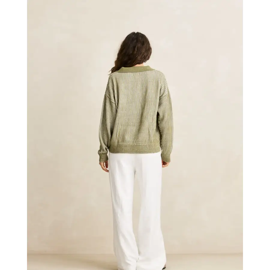 Rhythm Vista Stripe Collared Jumper
