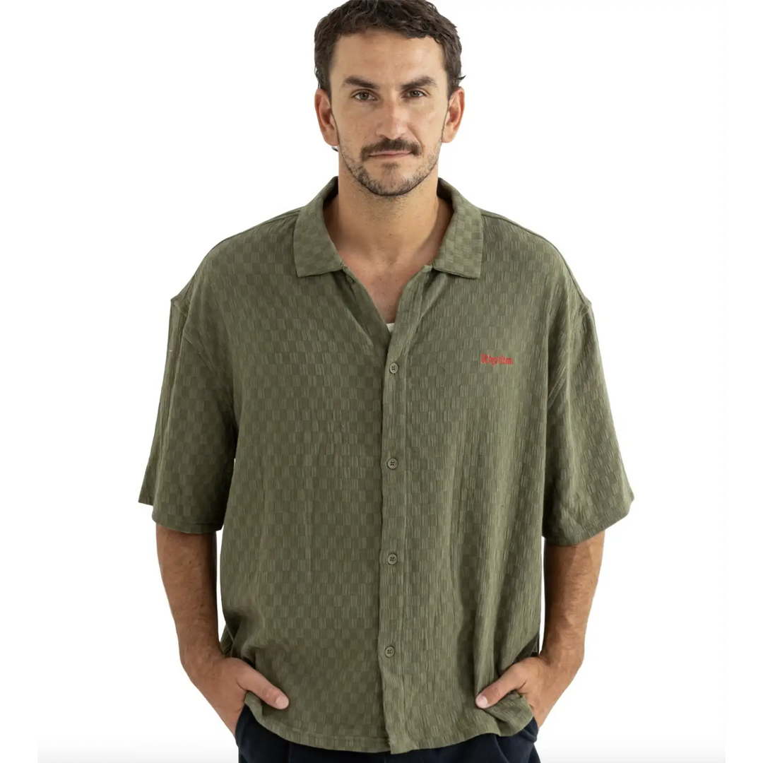 Rhythm Wash Check Relaxed Short Sleeve Shirt
