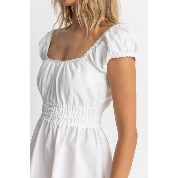Rhythm Washed Out Cap Sleeve Mini Dress 